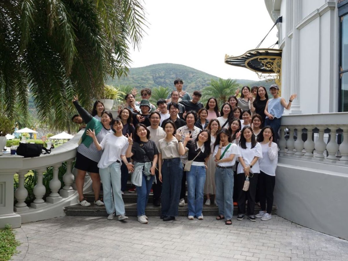 The Impact Square team posing for a group photo outdoors